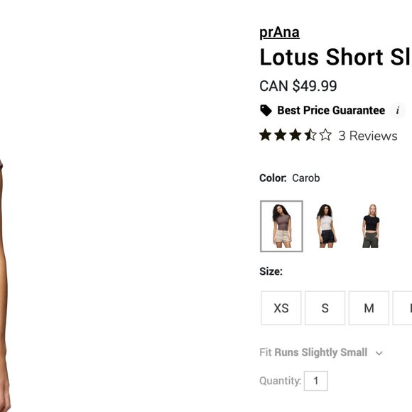 Prana Lotus Baby Tee - Picture 4 of 6